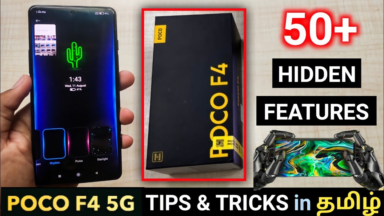 Poco F4 5G Tips and Tricks in Tamil ||Top 50+ Hidden Features in Poco F4 |Poco F4 Software Tricks⚡⚡⚡