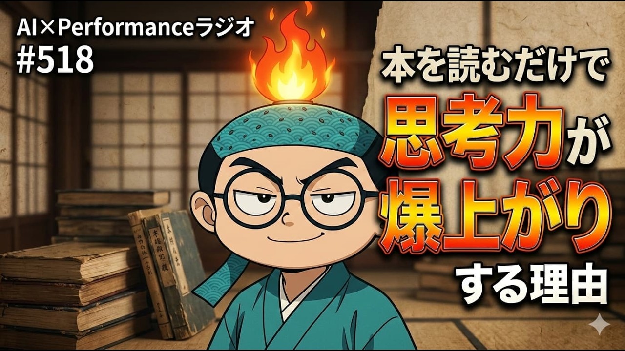 #518 本を読むだけで思考力が爆上がりする理由