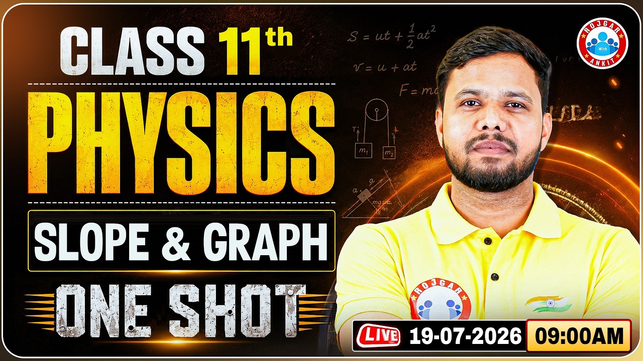 Slope & Graph In One Shot | All Concepts & PYQs | Class 11 NEET Physics Slope & Graph One Shot