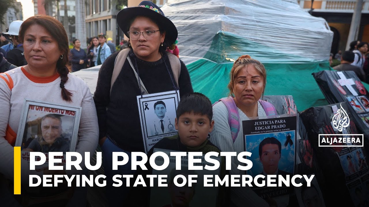 Peru&rsquo;s youth rally in Lima, defying state of emergency as demands for justice grow