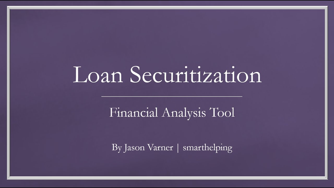 Securitization Modeling in Excel