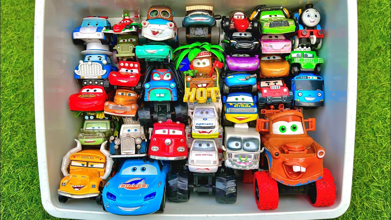 Disney Pixar Cars Unboxing Review | Lightning Mcqueen, Tow Mater, Doc Hudson, Sally Carrera, Cruz