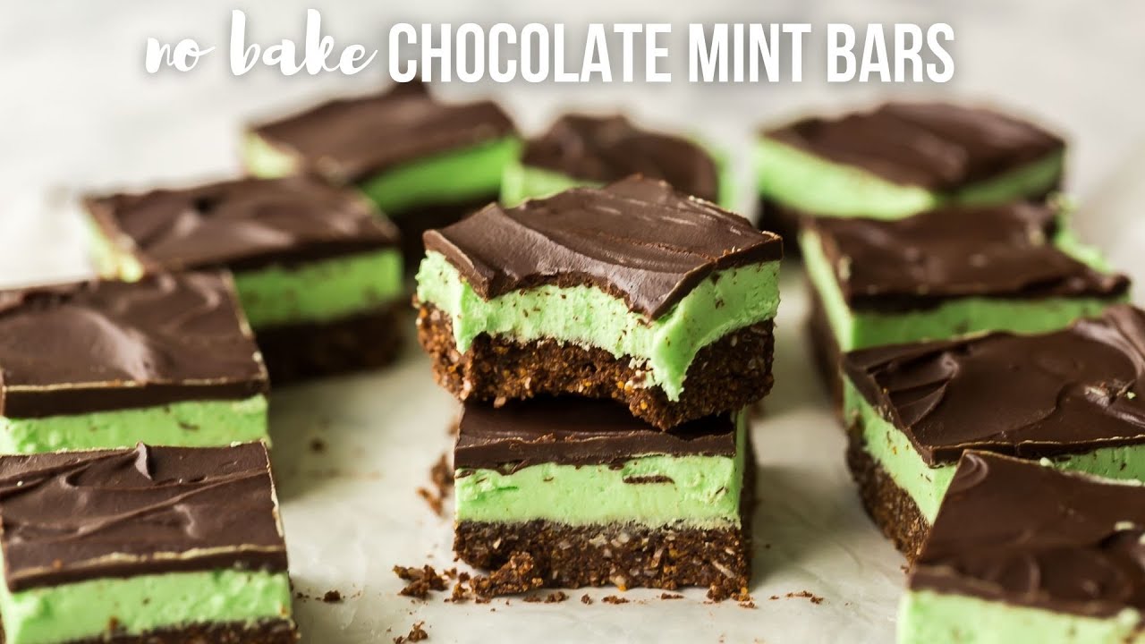 NO BAKE Chocolate Mint Bars | The Recipe Rebel