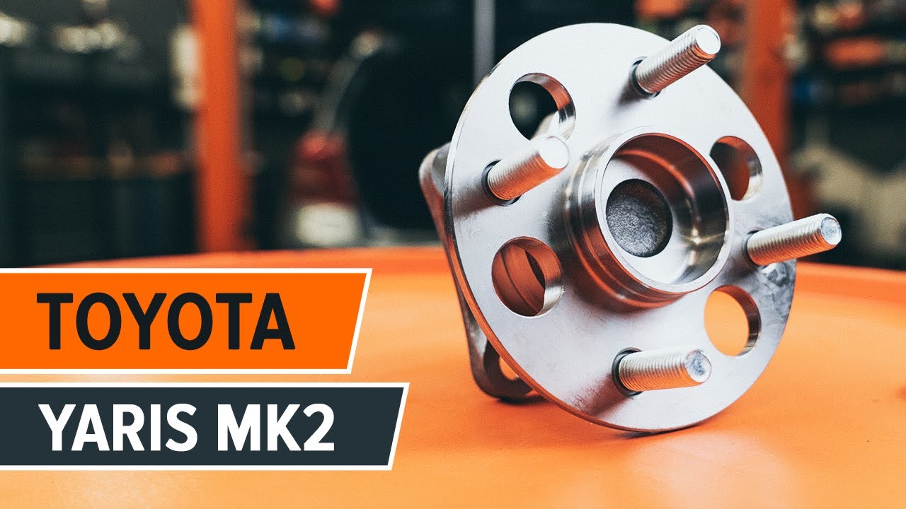 How to change rear wheel bearing on TOYOTA YARIS Mk2 [TUTORIAL AUTODOC]