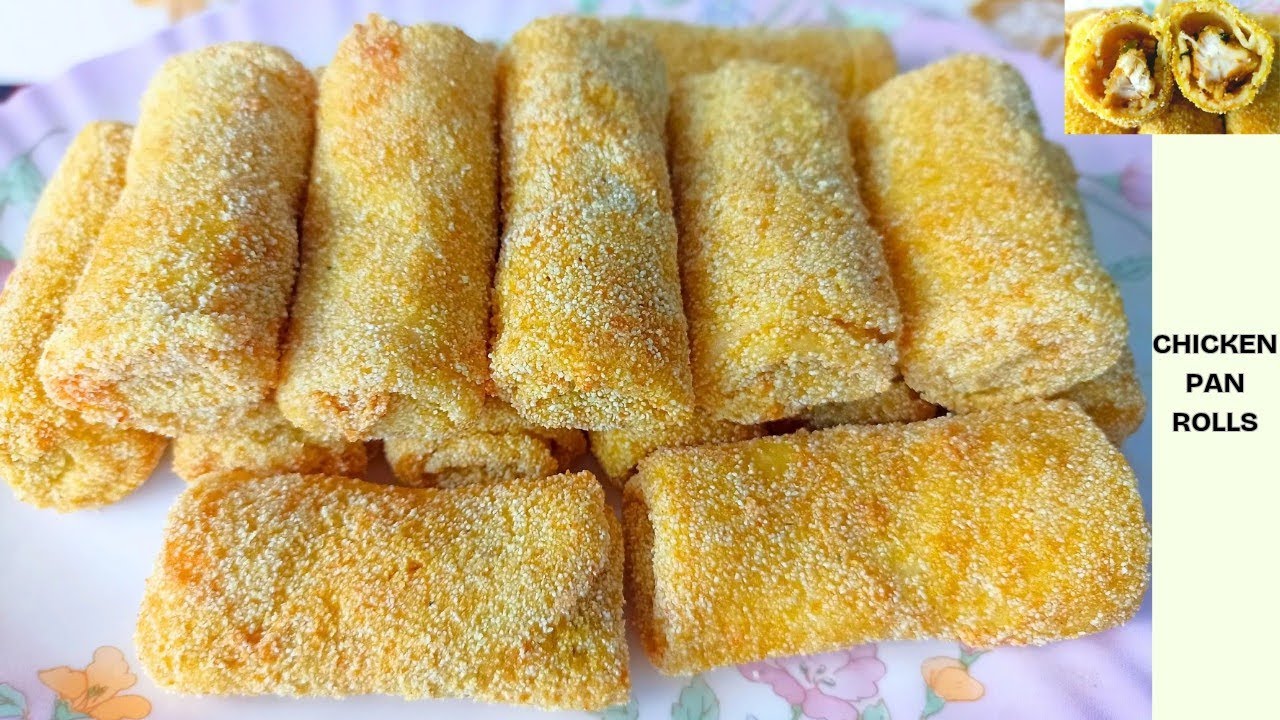 Chicken Pan Rolls | Stuffed Savoury Crepes | Goan Snack Recipes #chickenpanroll #snacks #goan