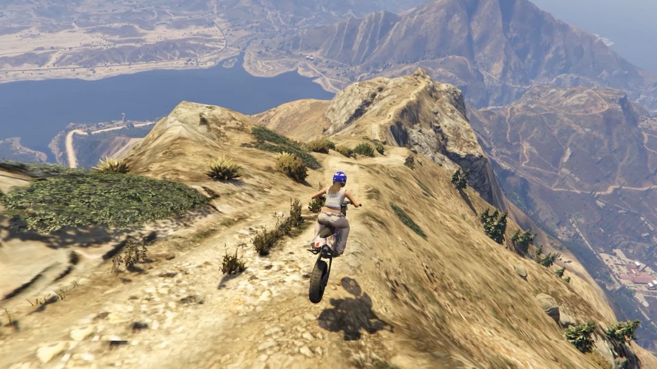 Stunt on Mount Chiliad GTA 5 - #gta5 #gta #gtav