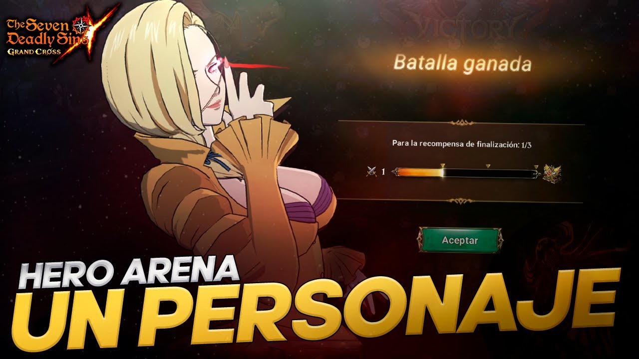 ¡Una torre ENTERA con UN ÚNICO PERSONAJE! 🩸GELDA en la [ARENA DE HÉROES] | 7DS: Grand Cross
