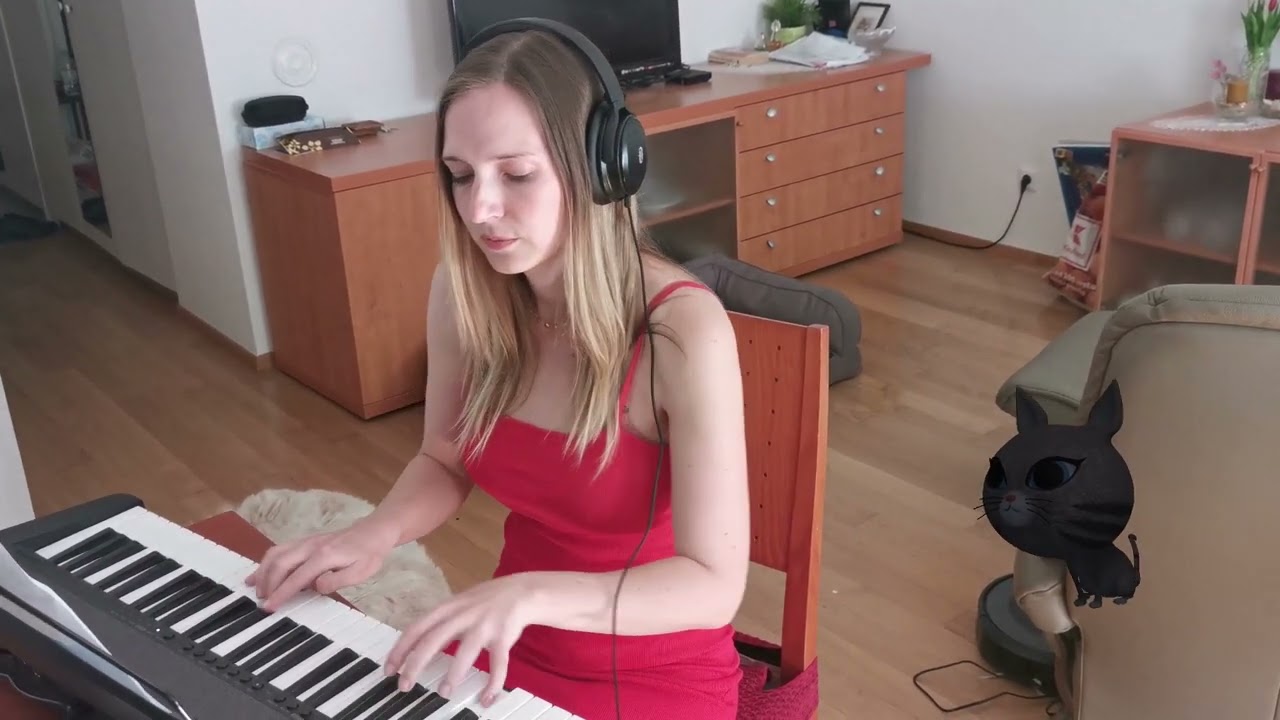 Maček Muri - Neca Falk (Piano cover) z besedilom