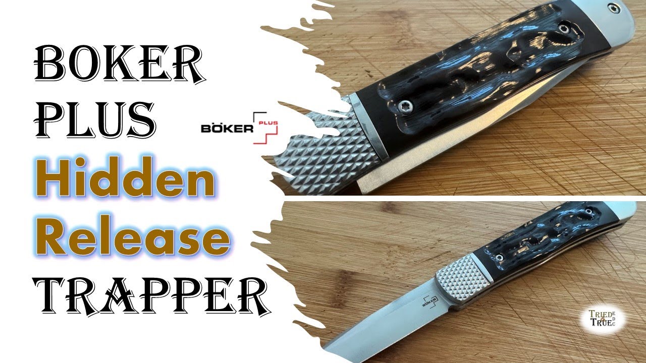 Such a Snappy Mechanism! Boker Hidden Release Trapper: Bolster Lock Automatic