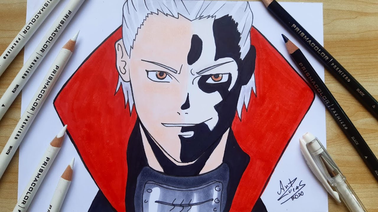 Como Desenhar o Hidan de Naruto - Akatsuki