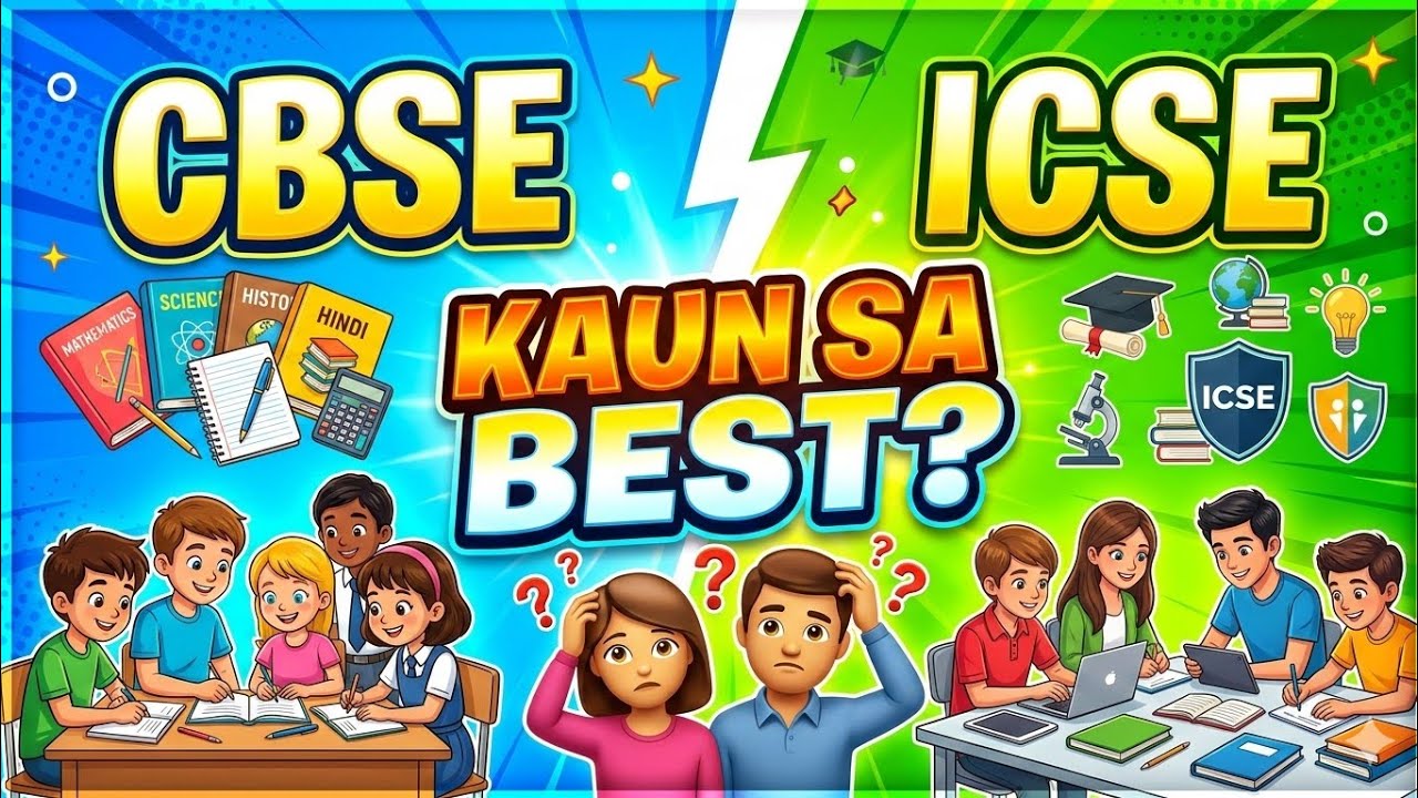 CBSE vs ICSE Board 🤔 /बच्चों के लिए कौन सा बोर्ड बेस्ट है?(Parents Must Watch)
