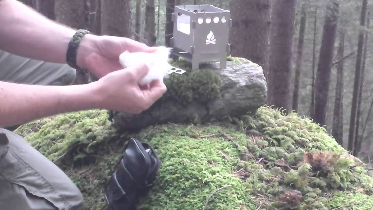 Fornello a legna Bushbox Bushcraft Essentials Outdoor pocket stove - PeschoAnvi