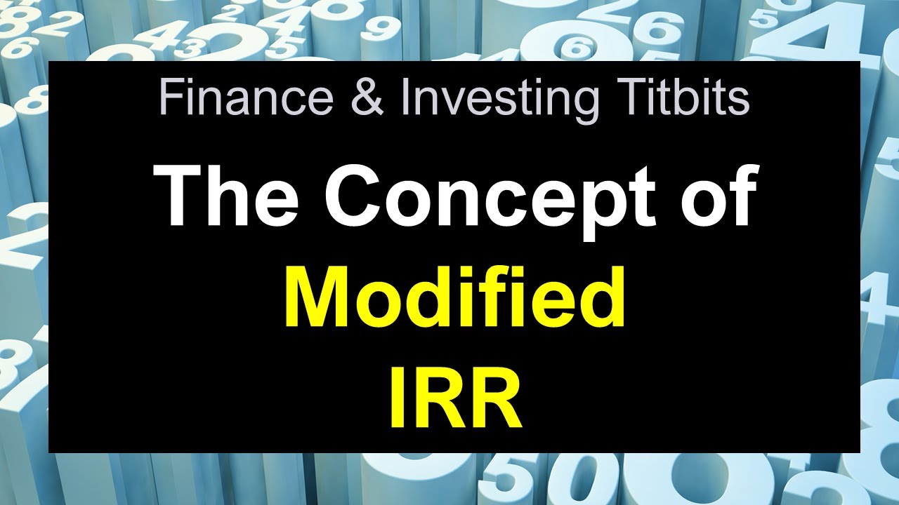 What is the concept of modified IRR