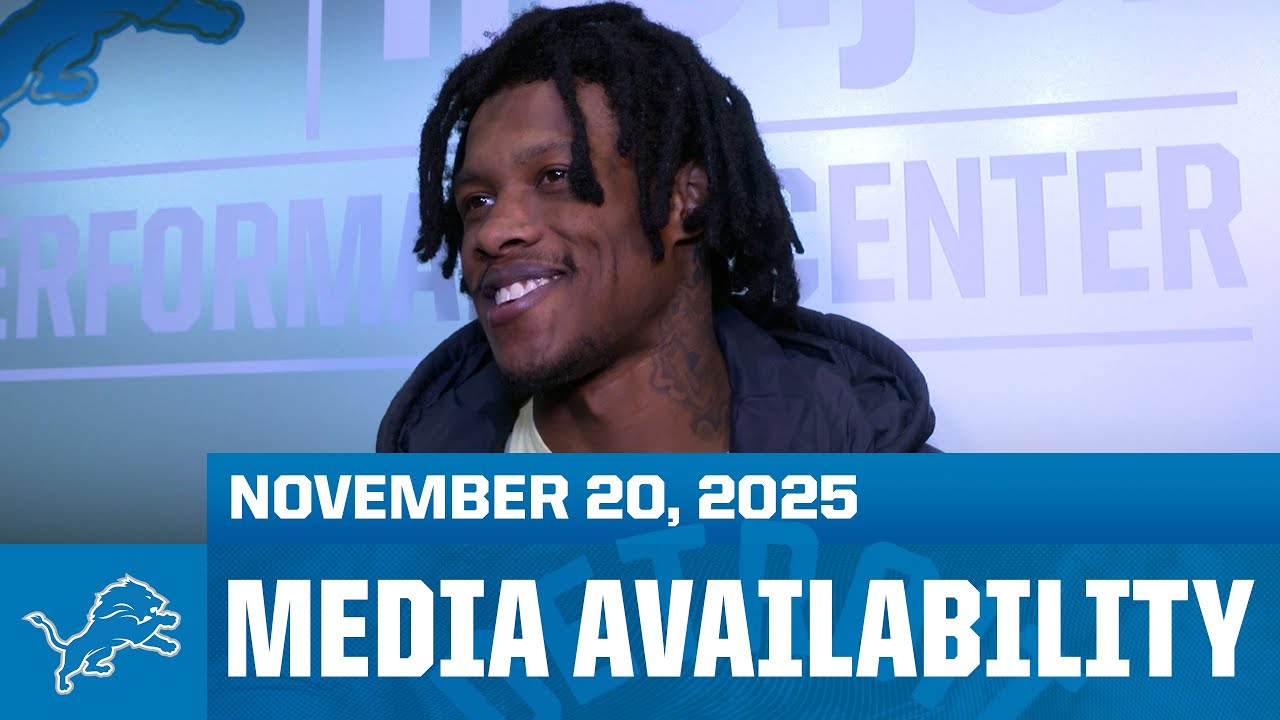 Jameson Williams, Amon-Ra St. Brown and Alim McNeill meet with the media | November 20, 2025