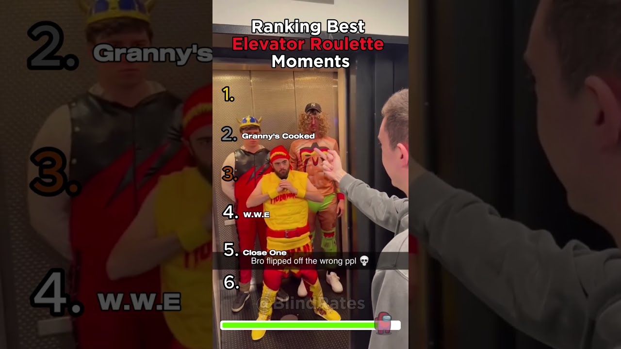 Ranking The Best Elevator Roulette Challenge Moments 😂😂😂 