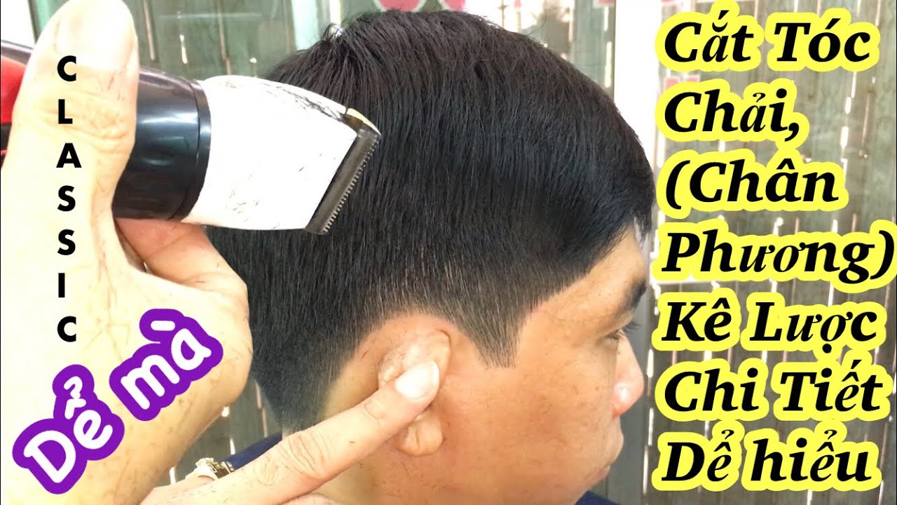Dể Mà, Chi Tiết Kê Lược Phá Ngấn, Tóc Chải(chân phương)NTN, Dể Hiểu,  Học Cắt Tóc Nam| Haircut Class
