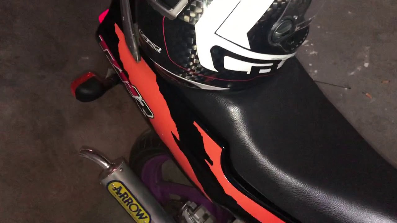 Yamaha TZR 80 rr sonido escape arrow