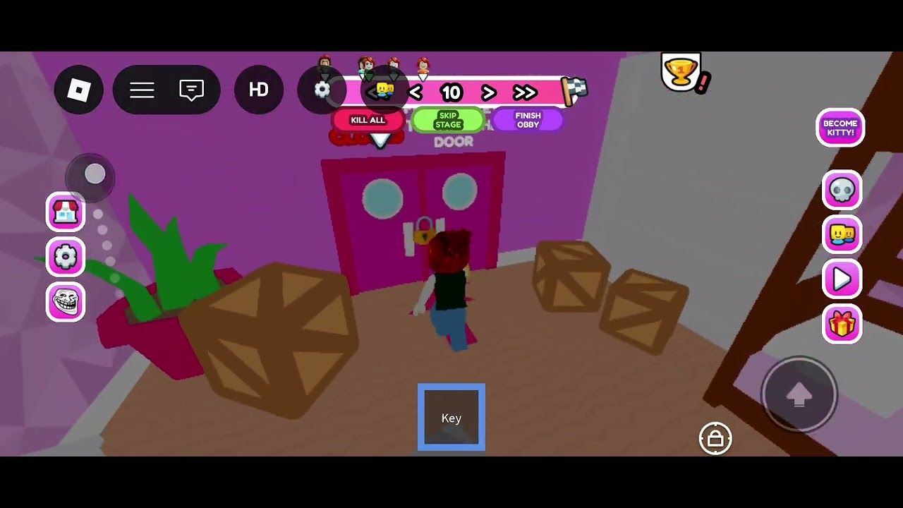 Playing Roblox hello kitty obby #video