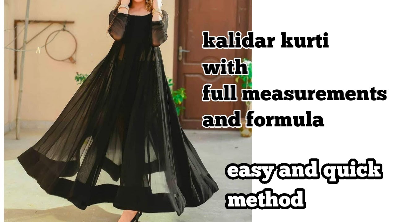 Georgeete long anarkali kurti full making