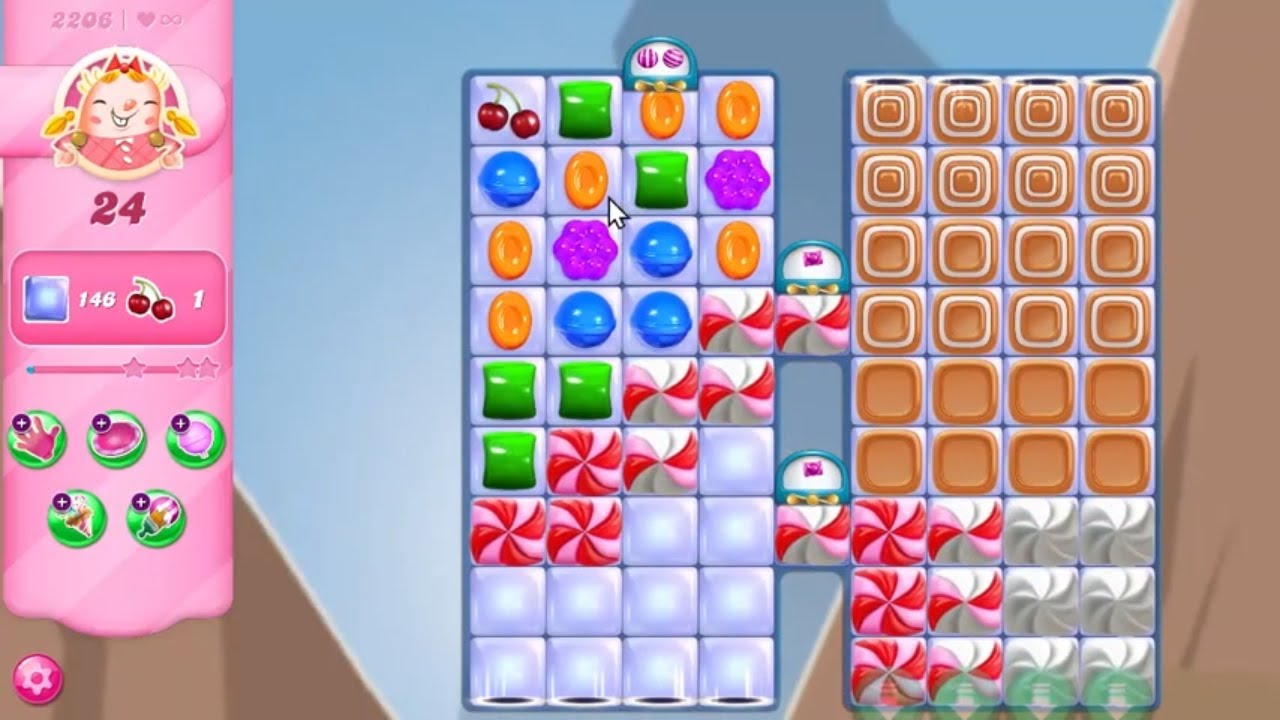 Candy Crush Saga LEVEL 2206 NO BOOSTERS (new version)