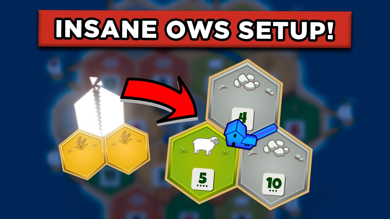 Insane Ore Wheat Sheep Strategy - Catan Pro Climbs the Ladder!