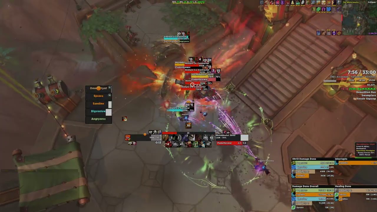 Midnight Prepatch | +10 Floodgate | Prot Warrior PoV w/ Azortharian UI