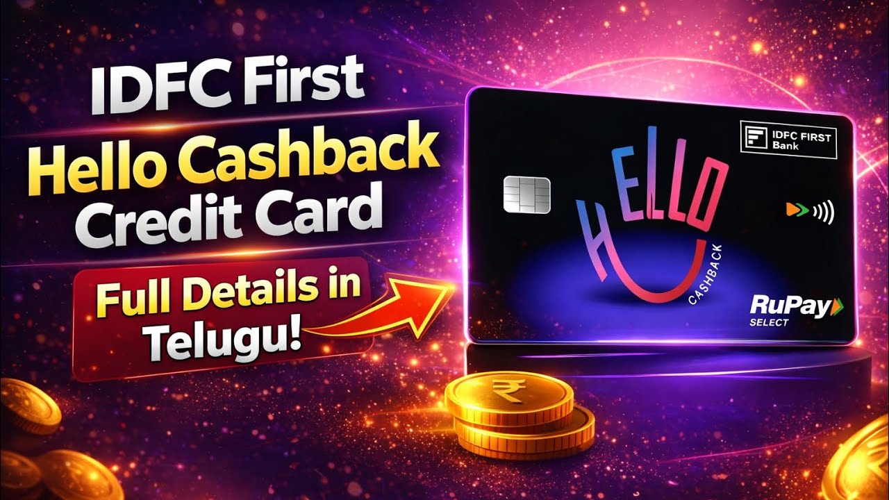 IDFC FIRST Hello Cashback Credit Card Telugu 2026 | Charges, Cashback, Benefits, Apply or Not?