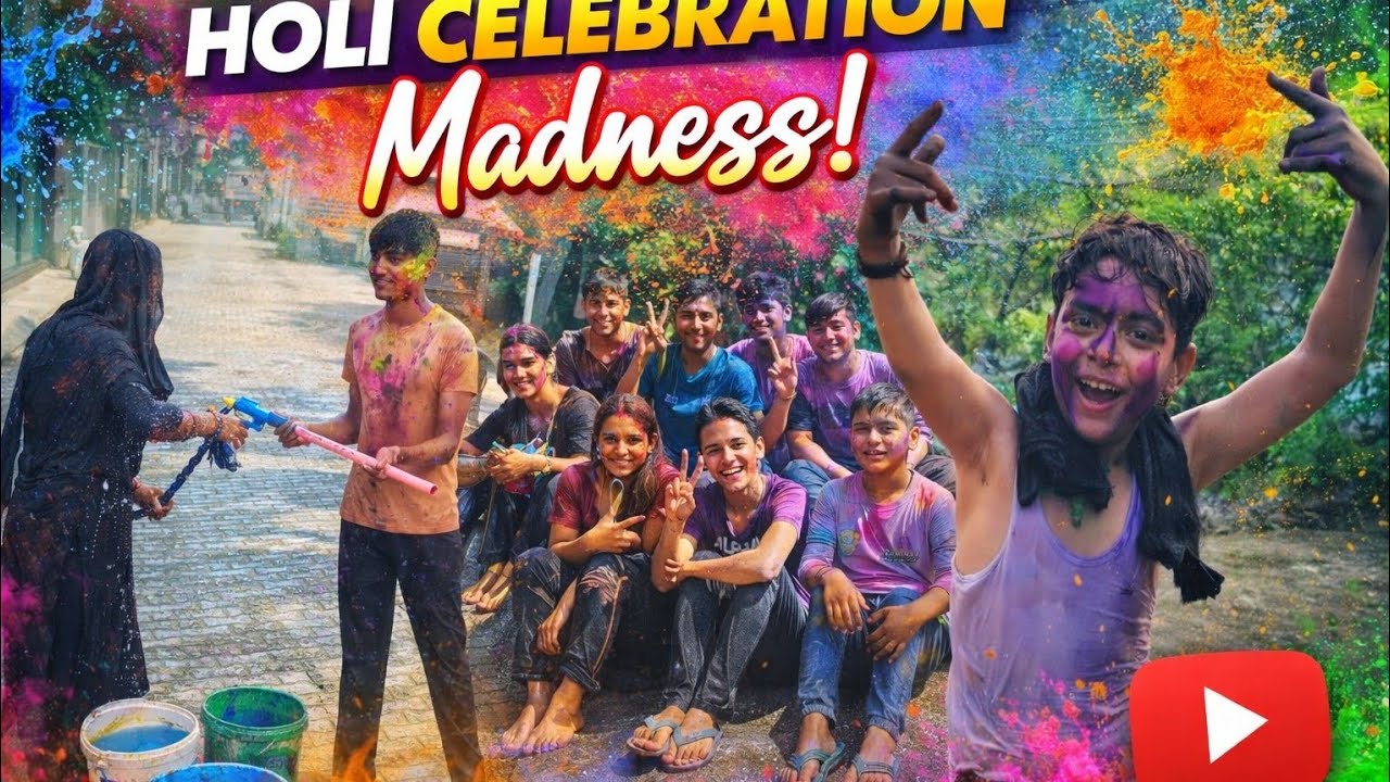 Holi celebration Part 2nd #youtube #vlog #familyvideos #views #holi #monitization #cousinslove 
