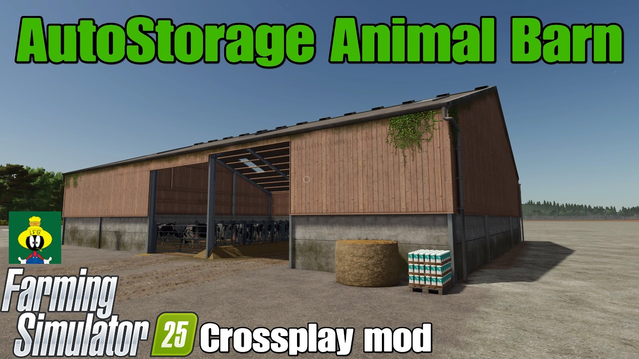 AutoStorage Animal Barn / FS25 crossplay mod