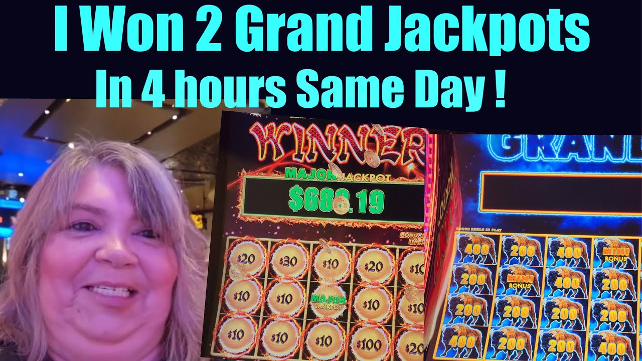 TWO GRAND JACKPOTS WON ON  SAME DAY ! DRAGON LINK AND LIGHTNING LINK  BUFFALO SUPER GRAND #AD