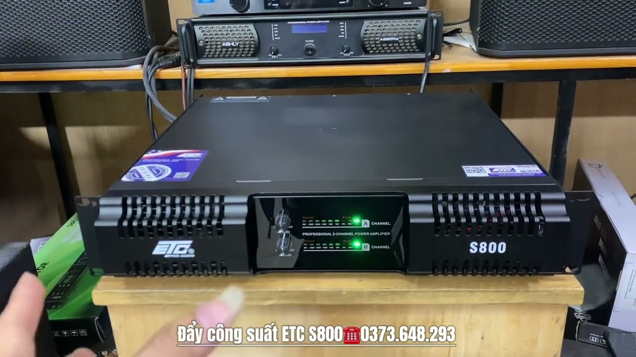Đẩy công suất chính hãng ETC S800.Công suất khỏe,chất âm cực đỉnh.0373.648.293