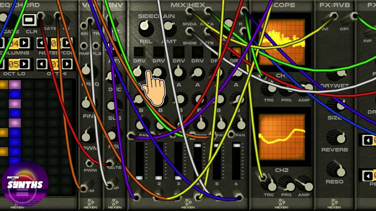 Hexen  Virtual Eurorack Modular Synthesizer Android App