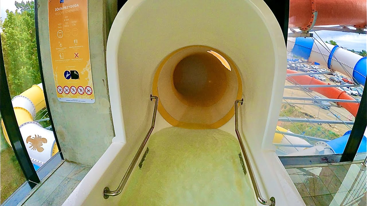 The Pontonowa Water Slide at Baltic Park Molo Aquapark