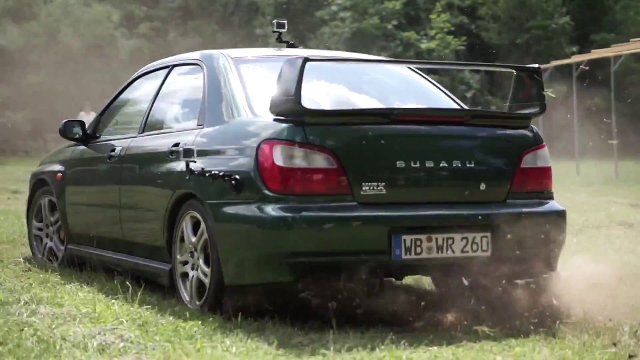 Subaru WRX on Fire