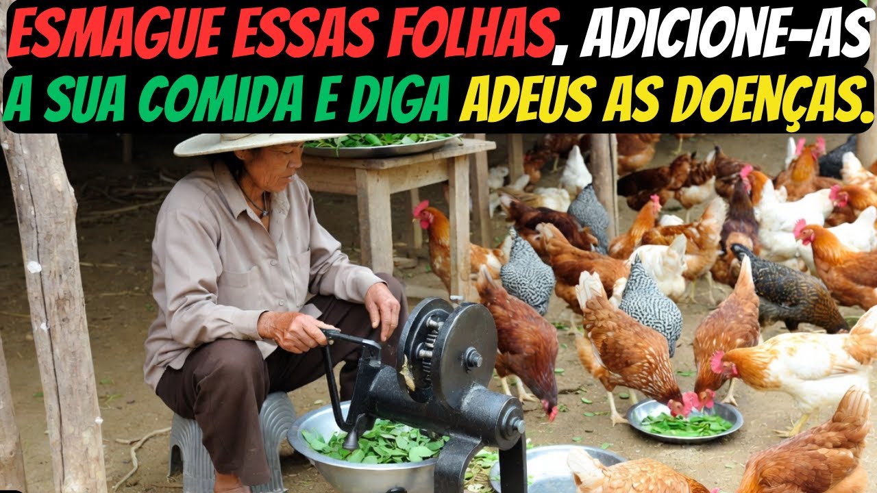Esmague essas folhas, adicione-as à ração de suas galinhas poedeiras e diga adeus às doenças.