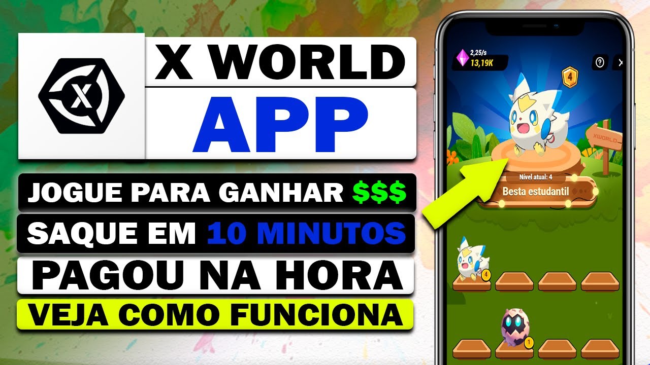 X WORLD: APP PAGOU DINHEIRO NA HORA COM 10 MINUTOS DE USO (VEJA COMO FUNCIONA)