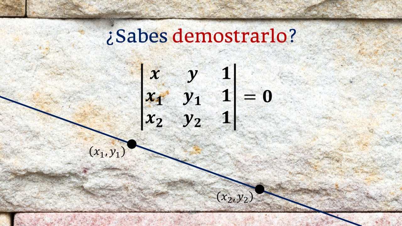 ★ Determinantes 2.0 - Ecuación de la línea recta