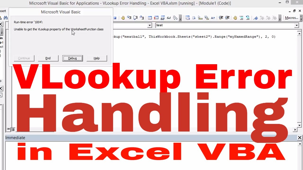 VLookup Error Handling   Excel VBA