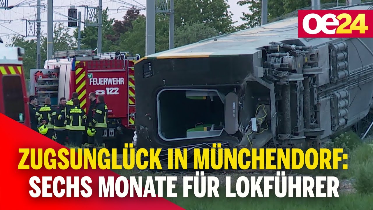 Zugsunglück in Münchendorf: Sechs Monate bedingt für Lokführer