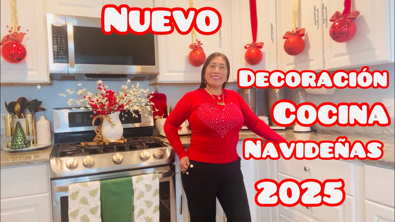 IDEAS PARA TU COCINA 🎀. NAVIDAD 🎄2025.EN COLOR ROJO CON VERDE 2025