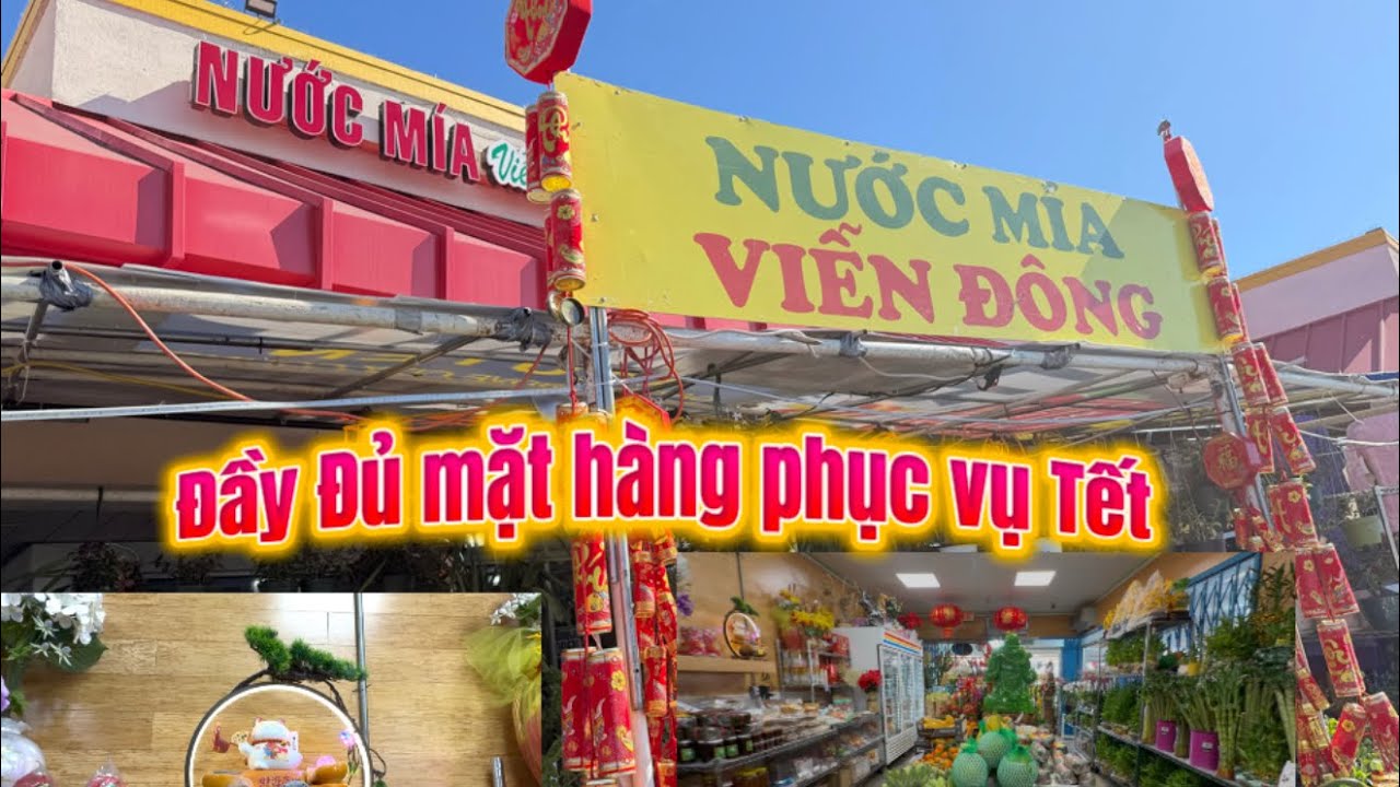 Сок из сахарного тростника Viễn Đông, цветы для праздника Тет, пирожные и сладости для Тет — все,...