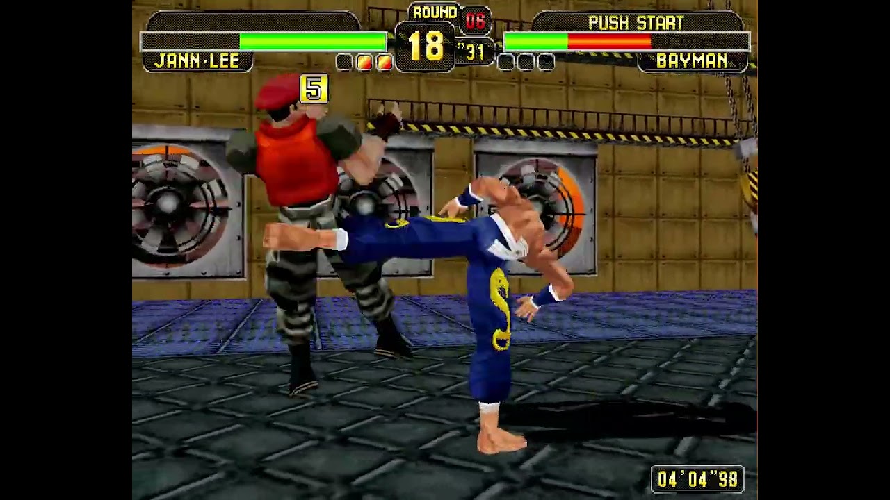Dead or Alive Model 2 Arcade Jann Lee playthrough