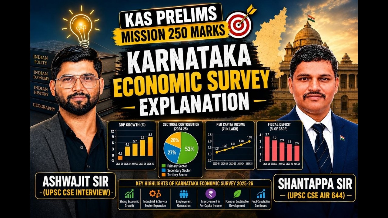 Karnataka Economic Survey Explained | By shantappa sir and Ashwajit sir