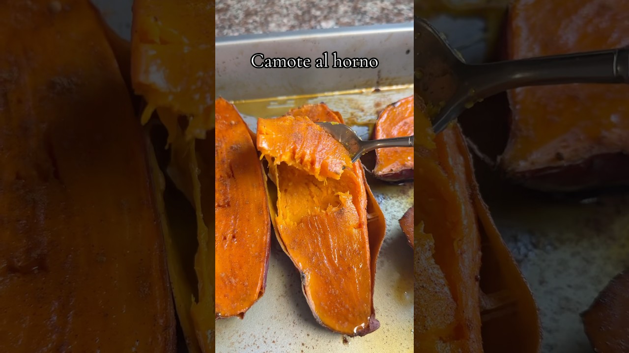 Camote al horno delicioso acompa&ntilde;amiento #subscribe #cookingshorts #shorts #camote e