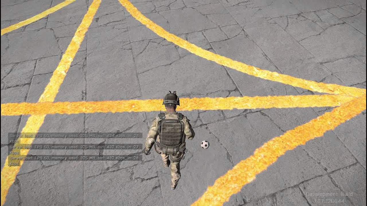Arma 3: MP football test (collision server side)