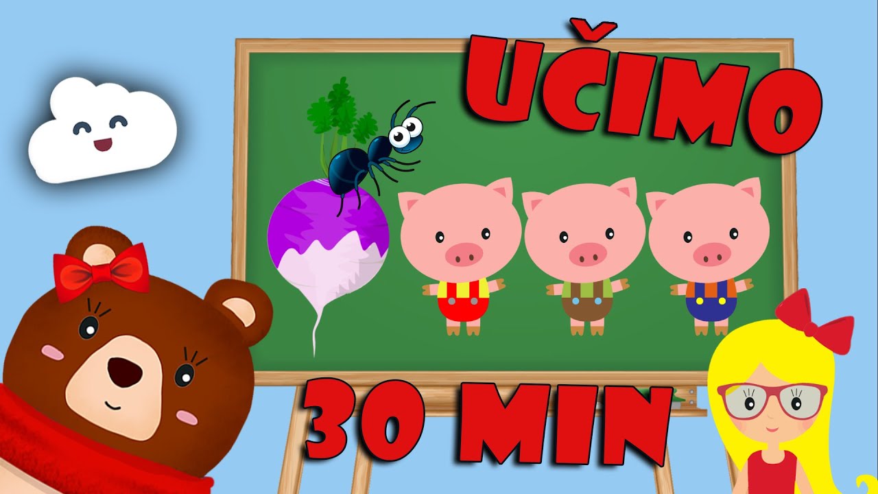 📖 Učimo Mix: Dječje priče s razumijevanjem + kviz | 3 praščića, Zlatokosa i dr.| Mama Medo nas uči 🐻