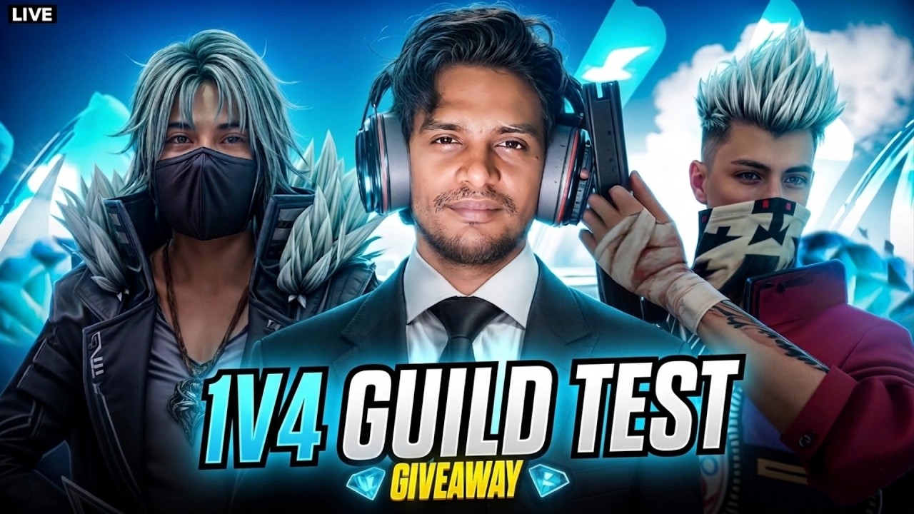 FREE FIRE LIVE GUILD TESTING | GUILD TEST LIVE | FF LIVE GUILD TEST #freefirelive #giveaway