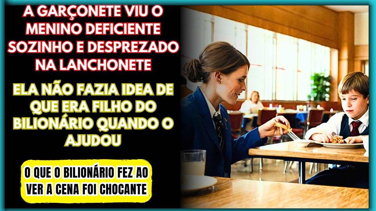 BILIONÁRIO VÊ GARÇONETE ALIMENTAR SEU FILHO DEFICIENTE, E MUDA SUA VIDA! - HISTÓRIA EMOCIONANTE