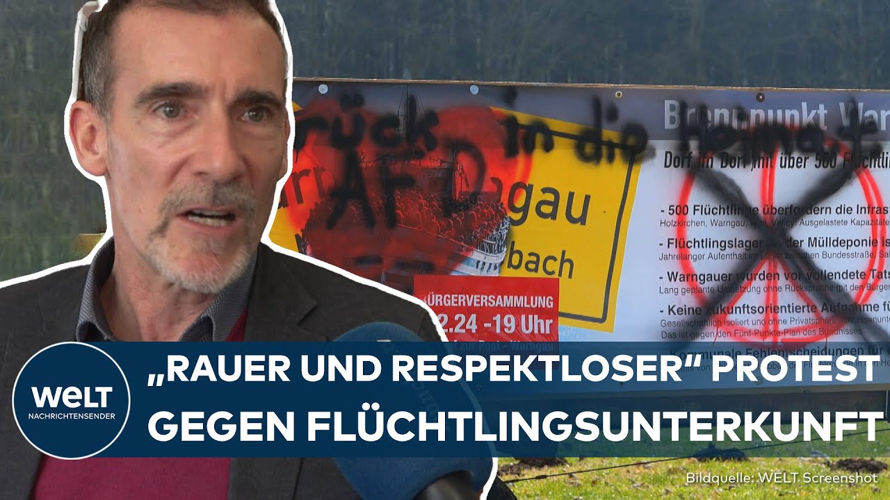 PROTEST GEGEN FLÜCHTLINGSUNTERKUNFT: 
