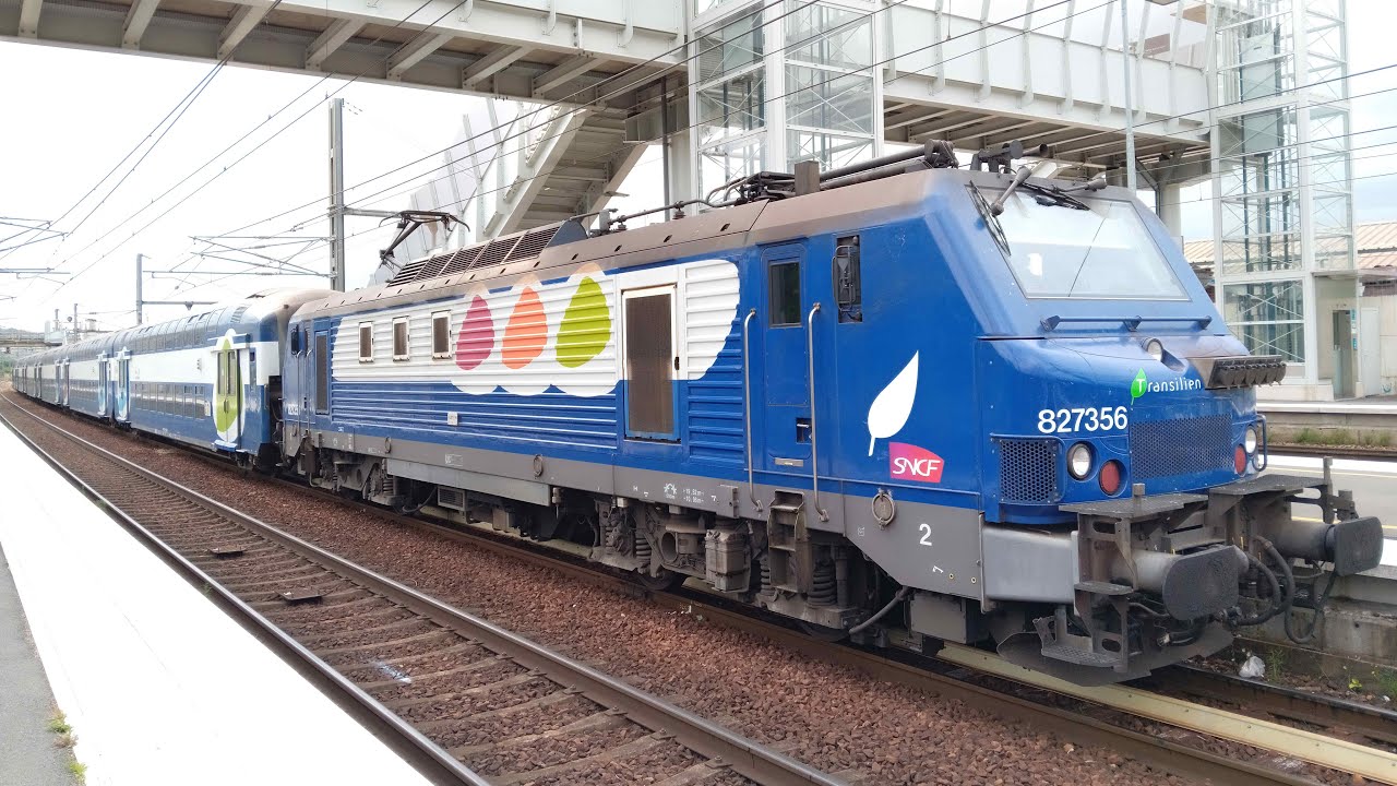 Transilien Ligne J🚂BB 27300 +🚋VB2N Transilien : Paris Saint-Lazare➡️Épône - Mézières (Mission EPPI)
